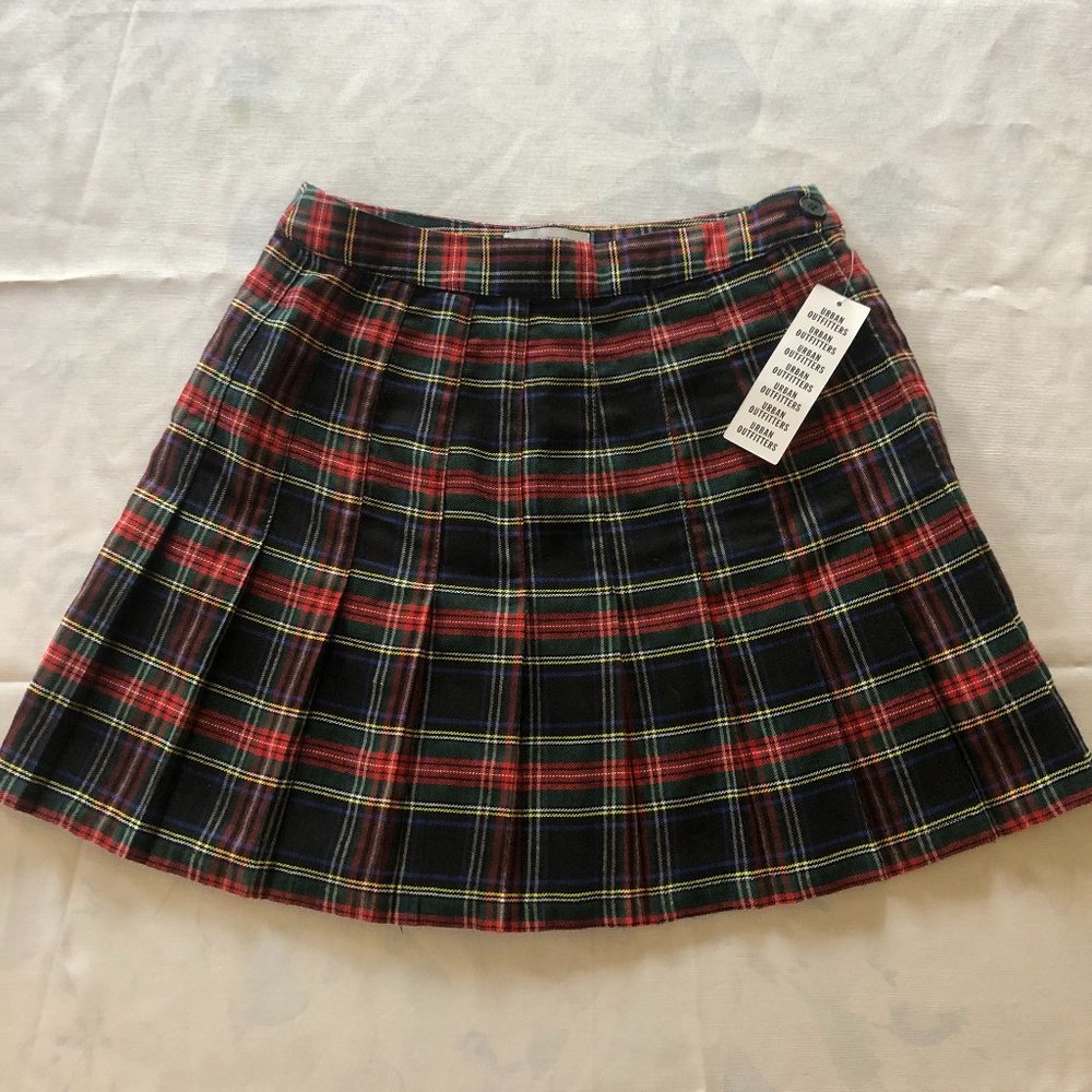 Urban Outfitters Plaid Pleated Miniskirt